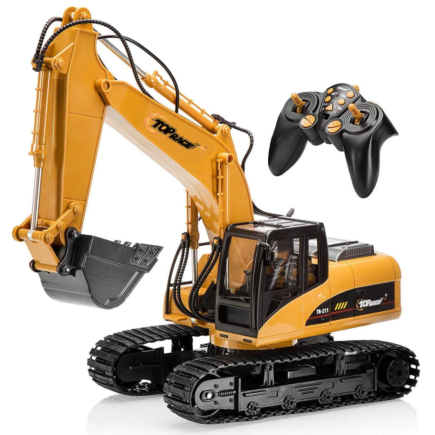 15 Channel Full Functional Remote Control Excavator Construction Tractor, Excavator Toy