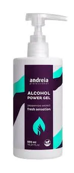 Andreia esmaltes, alcohol power gel-gel higienizante refrescante 500ml