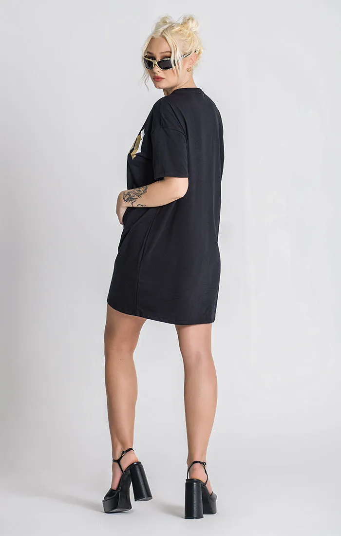 Black GK25 Tee Dress