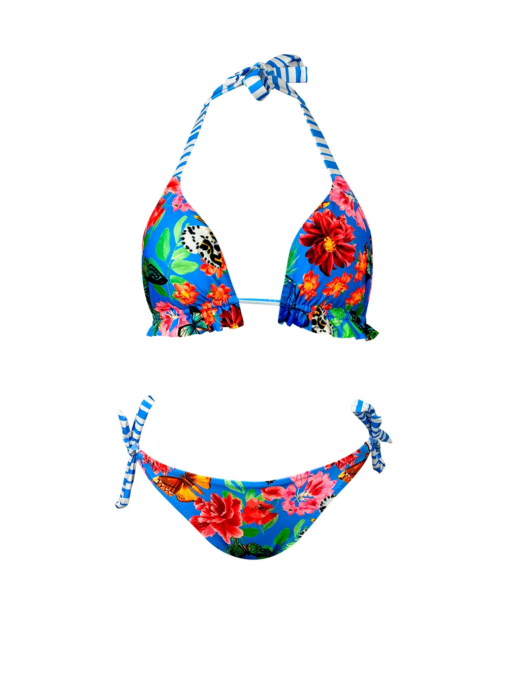 Butterfly Blue Adjustable Bikini Bottom