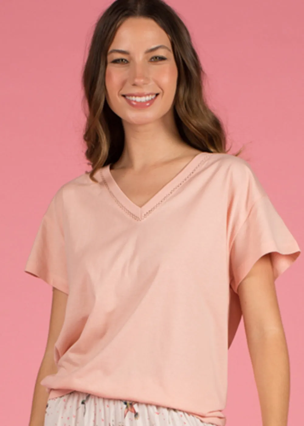 Camiseta Iza Peach