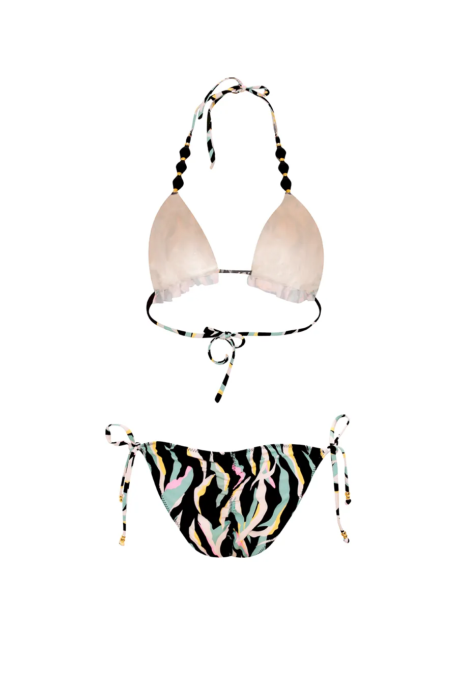 Cebra Triangle Bikini Top