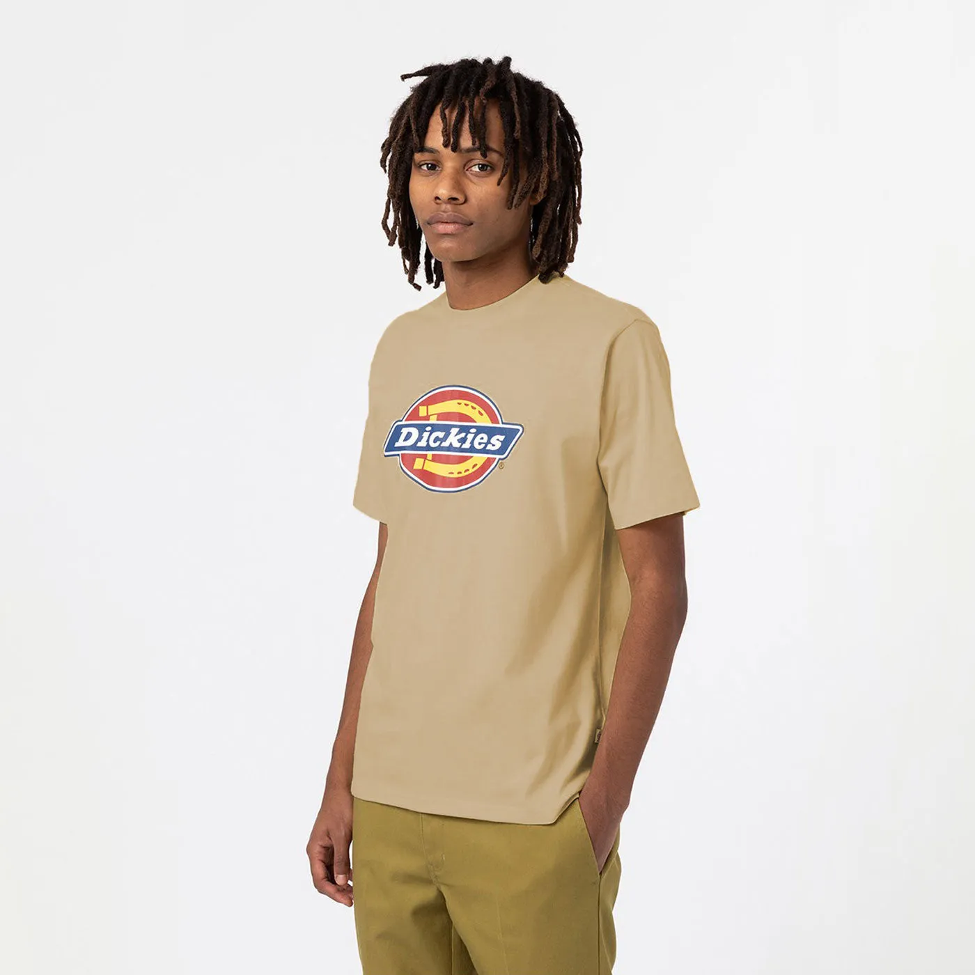 Dickies T-Shirt Icon Logo Graphic  Desert Sand