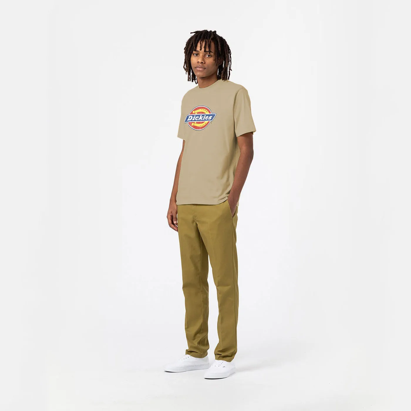 Dickies T-Shirt Icon Logo Graphic  Desert Sand