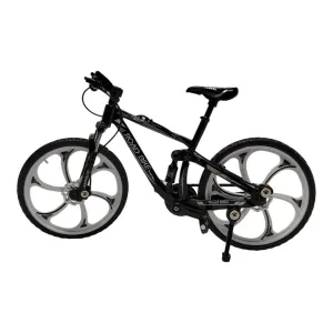 Jada Toys Vehículo Bicicleta Negra Llanta Negra Rin Blanco Escala 1:8 Mountain Bike