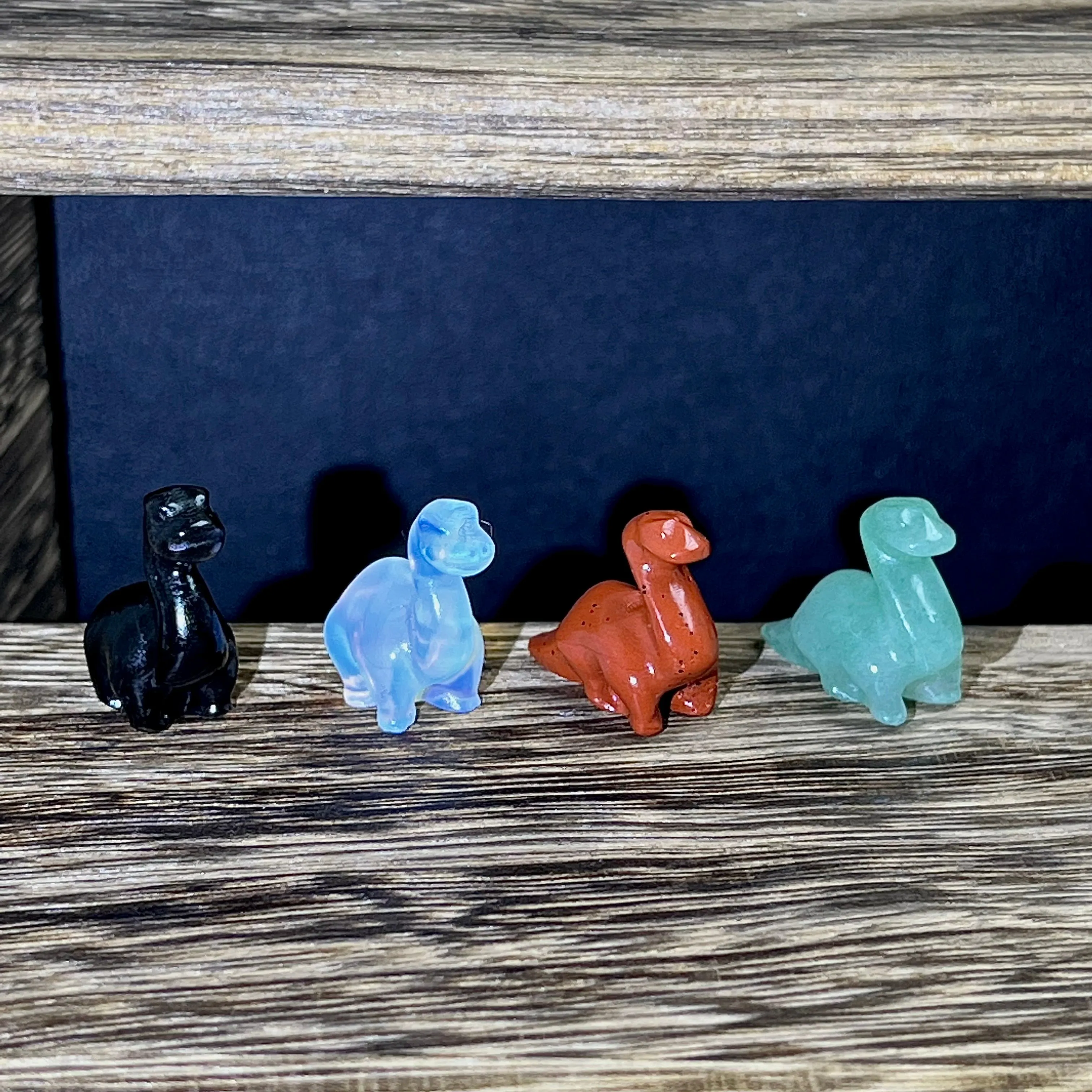 Mini colorful material carvings-Dino