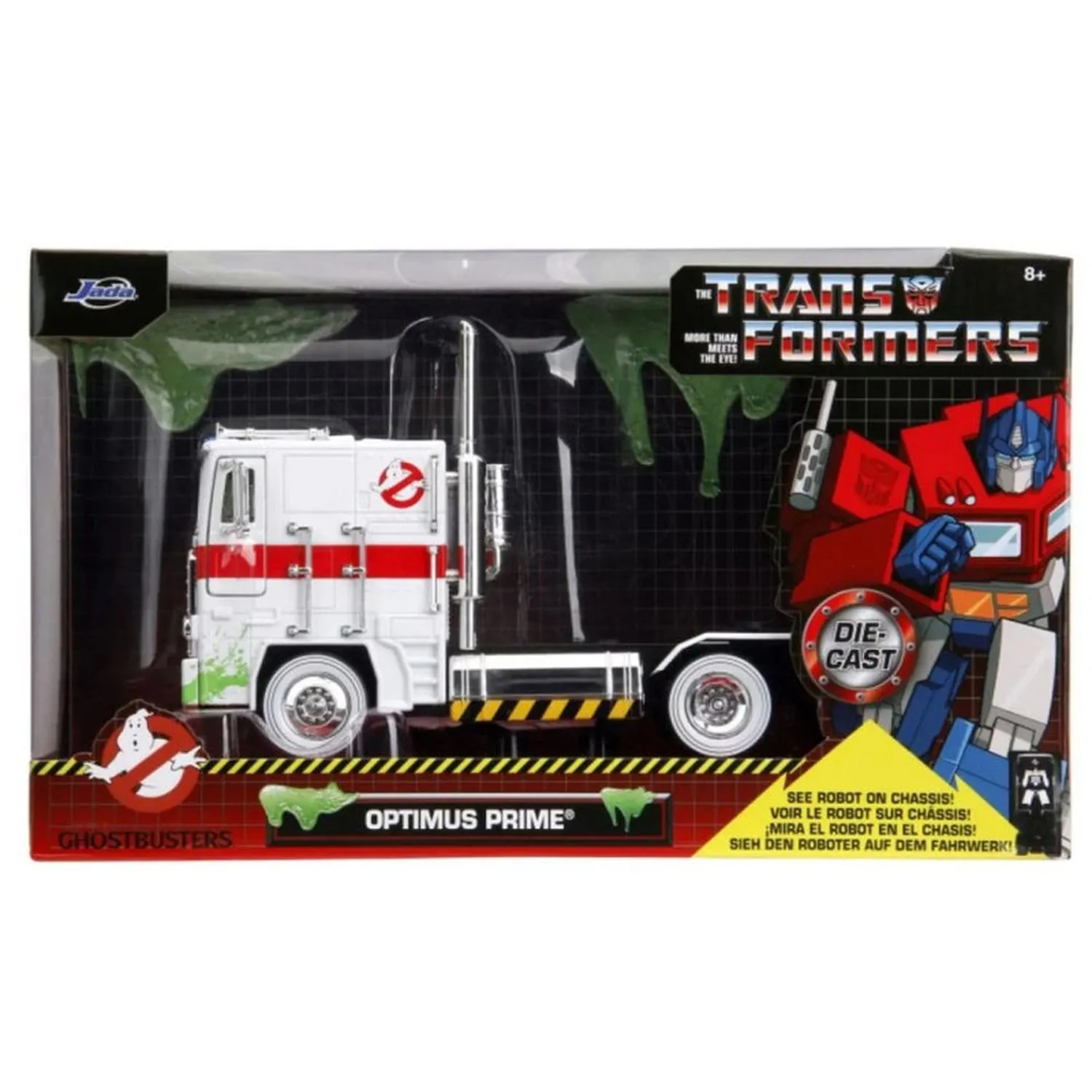 New Arrival Jada Toys Vehículo Ghostbusters Optimus Prime Blanco Escala 1:24 Transformers