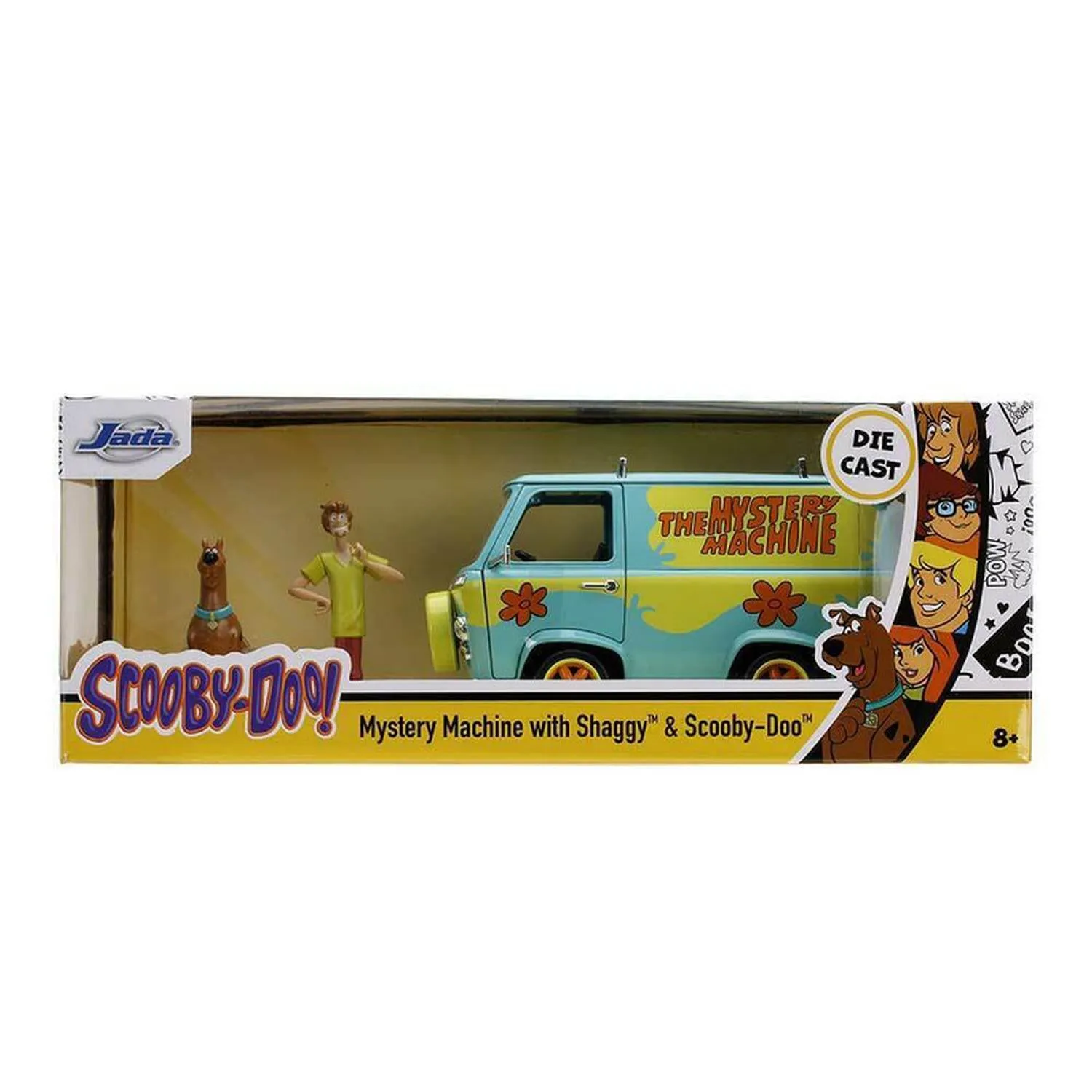 New Arrival Jada Toys Vehículo Mystery Machine With Shaggy & Scooby Escala 1:24 Scooby Doo