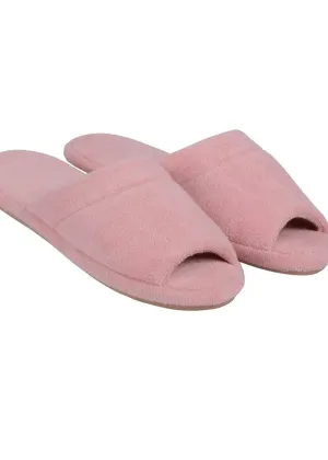 Pantufa Mel Toalha Rosa