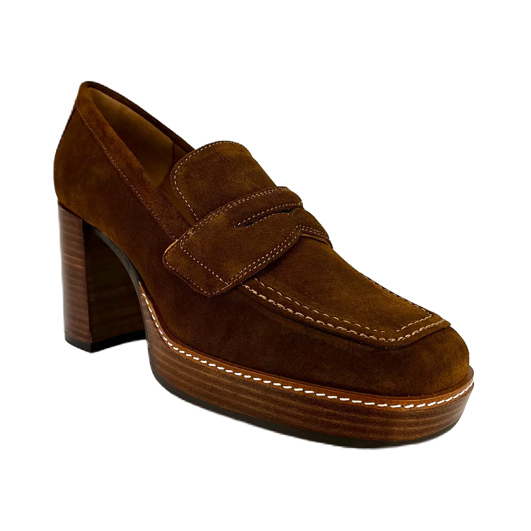 PEDRO MIRALLES | ZAPATOS DE VESTIR MUJER | VELOUR NOBUK MARRÓN MOD 24475 | MARRÓN