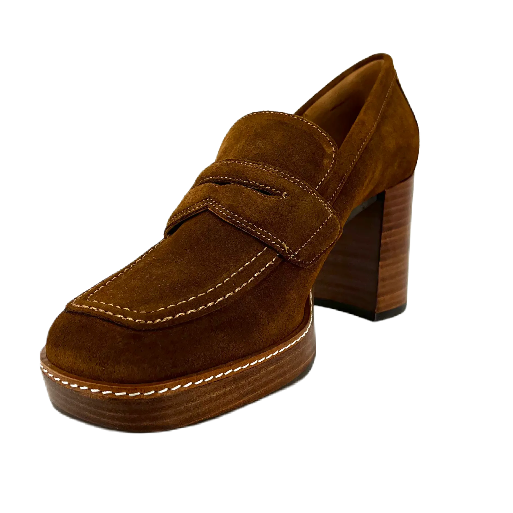 PEDRO MIRALLES | ZAPATOS DE VESTIR MUJER | VELOUR NOBUK MARRÓN MOD 24475 | MARRÓN