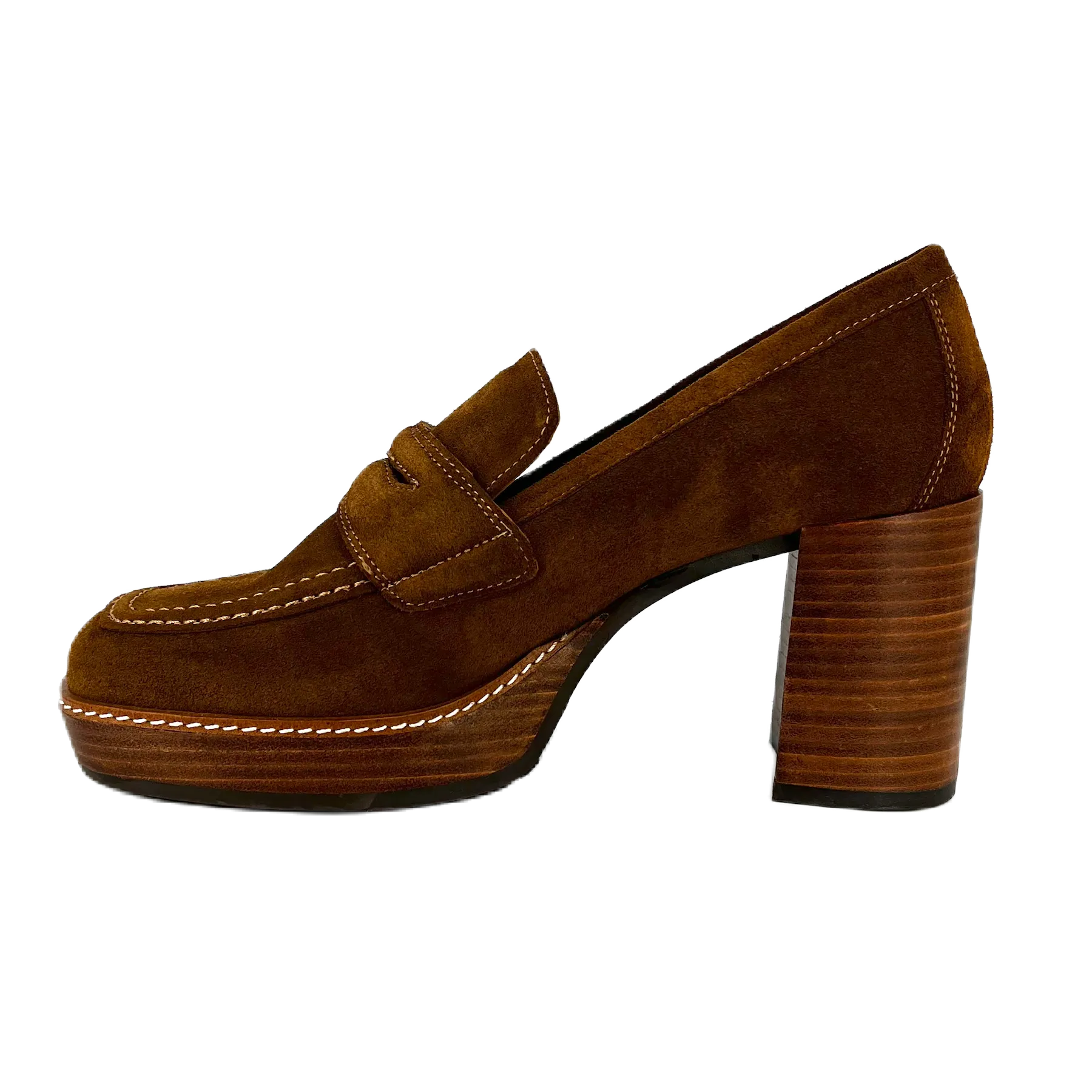 PEDRO MIRALLES | ZAPATOS DE VESTIR MUJER | VELOUR NOBUK MARRÓN MOD 24475 | MARRÓN