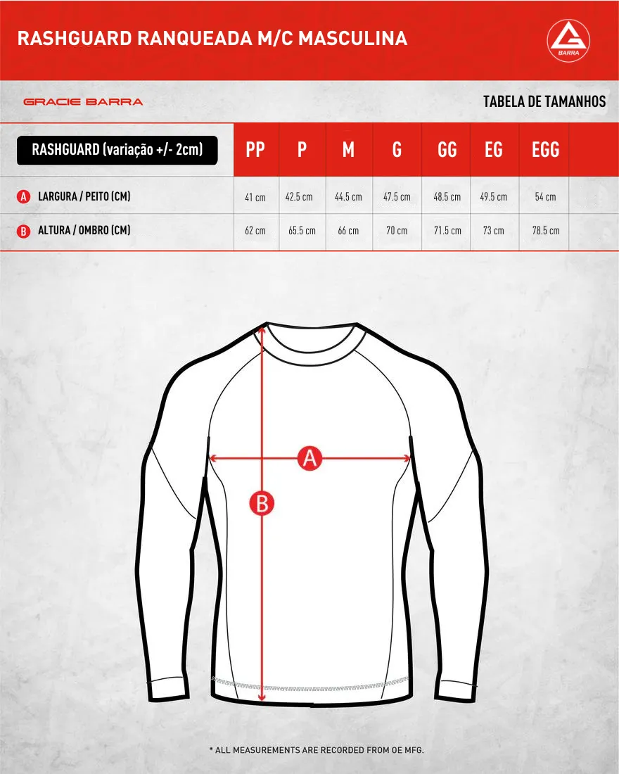 Rashguard Ranqueada M/L GB Edition - Preta