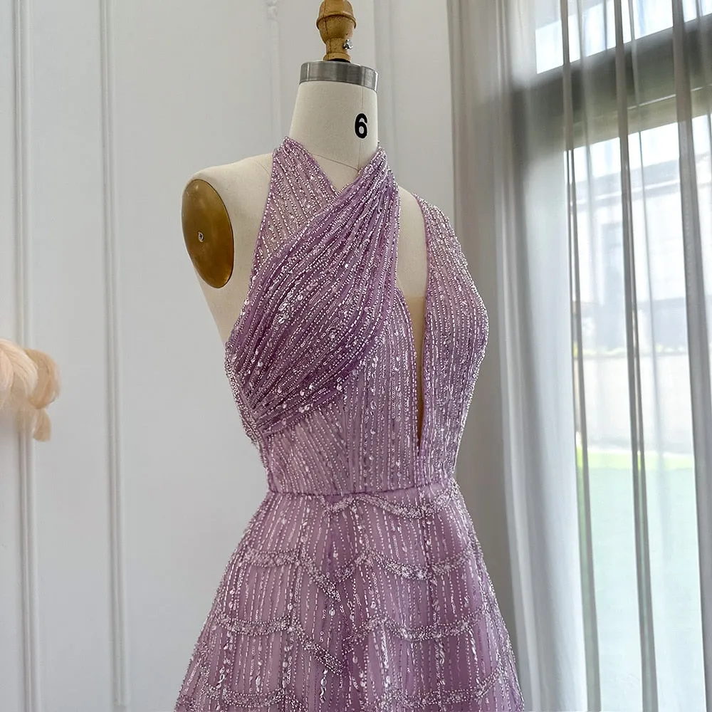 Vestido de Festa Luxo Clássico em Estilo Romântico - Modelo Especial